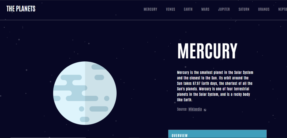 Planets Homepage